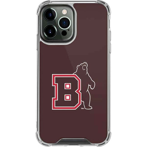 Brown University Bears Logo iPhone 13 Pro Max Clear Case